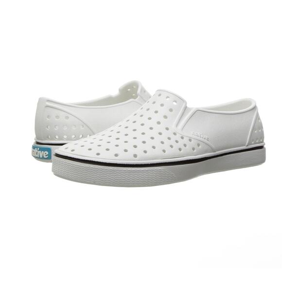 $50 New Native Miles Kids Shoes - 12 - white - Picture 1 of 8